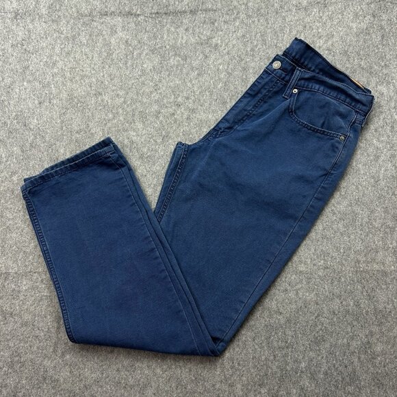 Levi's 514 Straight Fit Jeans Men's Size 36 X 34 Mid Rise Indigo Denim - Picture 1 of 12